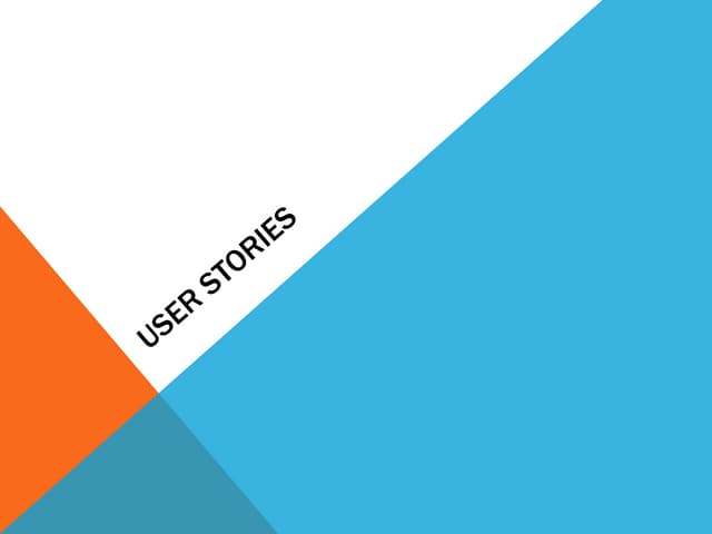 User stories