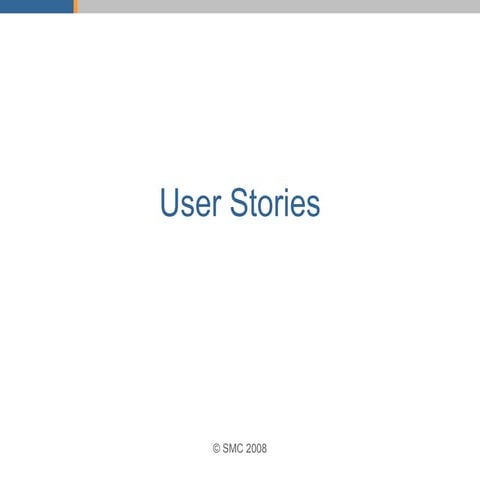 User Stories