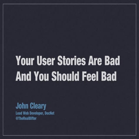 User stories