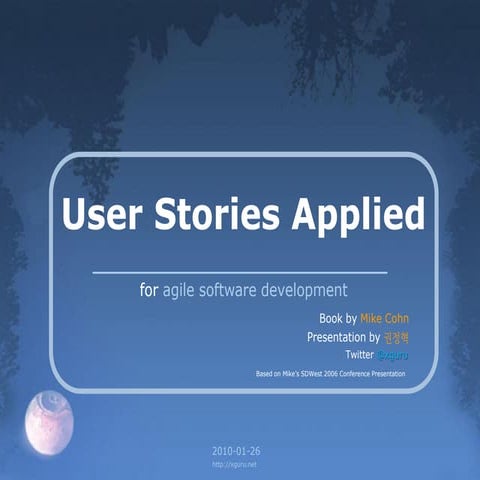 User Stories Applied