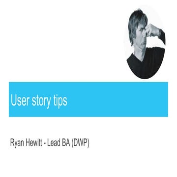 User story tips for BAs