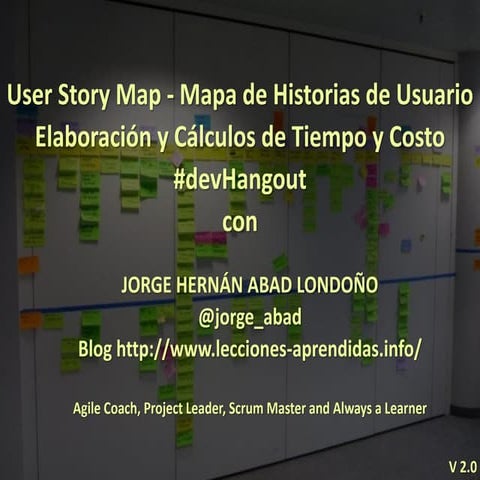 Mapa de Historias de Usuario - User Story Map