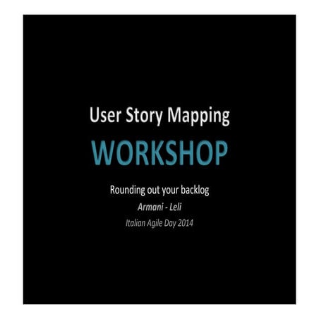 User Story Mapping