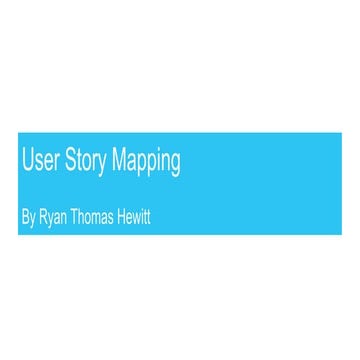 User story mapping   overview