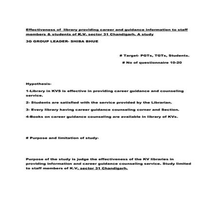 User study in_careear_guidence_and_counselling_by_-