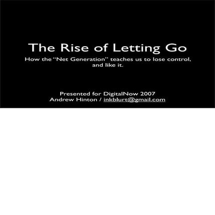 TheRiseOfLettingGo