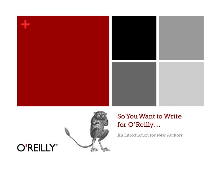 So you want to write a book o reilly picture