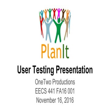 Design Presentation - OneTwo Productions | PDF
