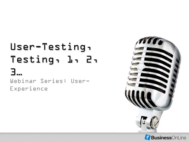 User-Testing, Testing, 1,2,3
