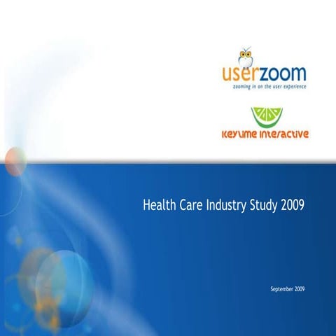UserZoom & Key Lime Interactive Healthcare Webinar