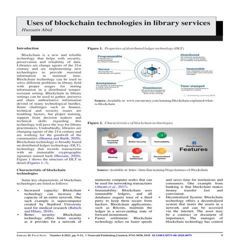 Uses of blockchain technologies in library services.pdf