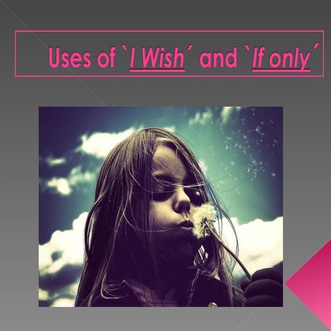 Uses Of `I Wish´ And  if only