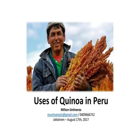 Uses of quinoa in Peru_17.8.2017