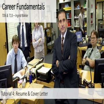 Tutorial 4 - Resume & Cover Letter