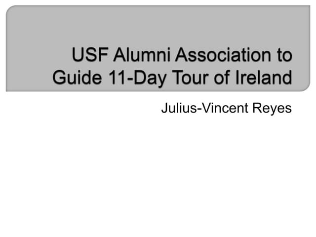 USF Alumni Association to Guide 11-Day Tour of Ireland