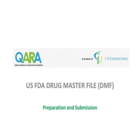 US FDA DMF