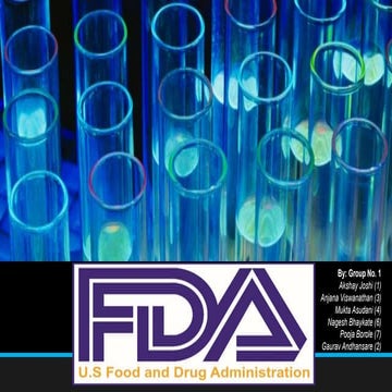 Overview of US FDA: Drugs