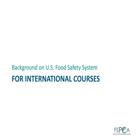 Us food safety systems 