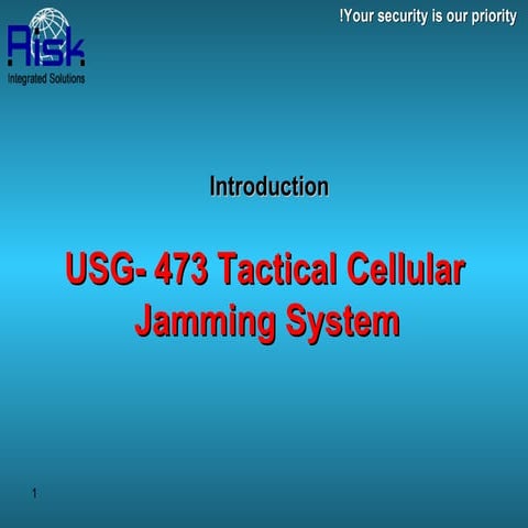 USG 473 tactical cellular jamming system-nl