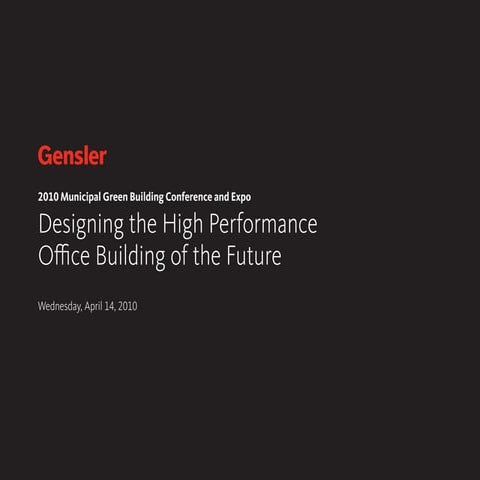 USGBC Green Building Expo - Gensler