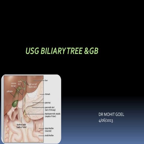 Utrasound Gall-bladder & biliary tract