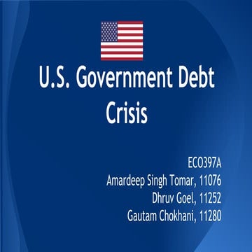U.S. government debt crisis 2013