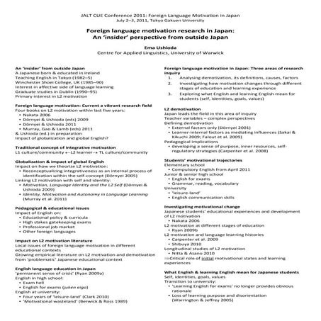 Ema Ushioda plenary handout