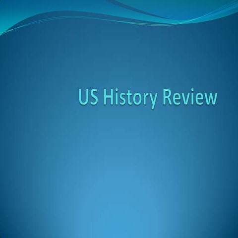 Us history fall final review 2013