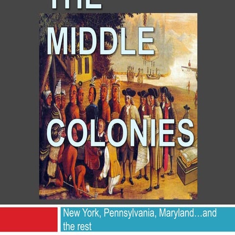 Us history the middle colonies