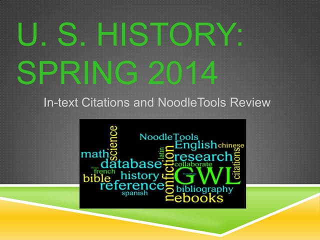 U.S. History grade 7 World War I spring 2014