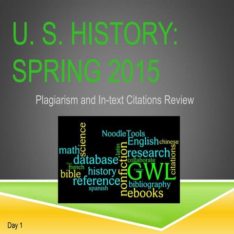 Us hist spring 2015