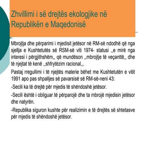 E Drejta Ekologjike Ligjerata 2