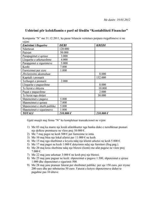 Ushtrime 2 | PDF