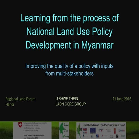 New land use policy | PPTX