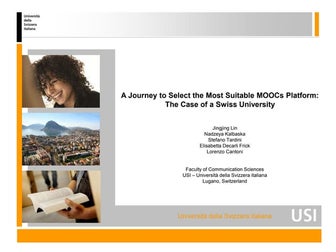 A Journey to Select the Most Suitable MOOCs Platform:  The Case of a Swiss Un...