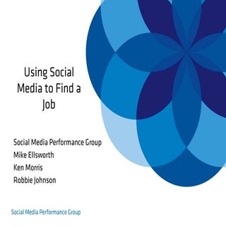 Using social media to find a job