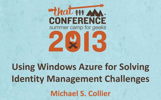 Using Windows Azure for Solving Identity Management Challenges