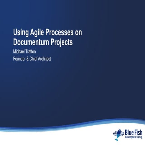 Using Agile Processes on Documentum Projects