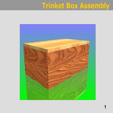 Using AutoDesk Inventor to assemble a Trinket box