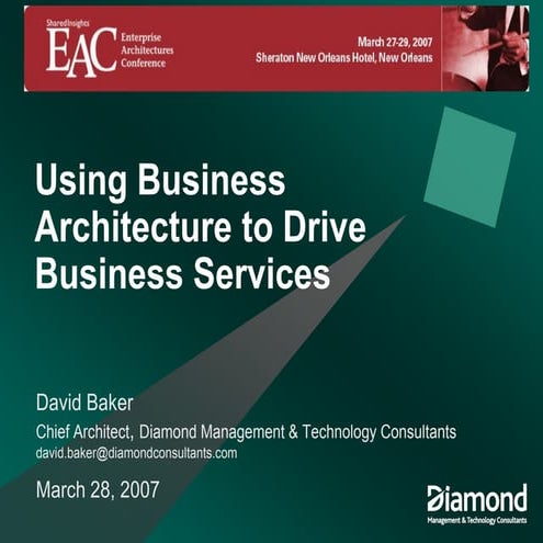 Using Business Architecture To Drive Business Services