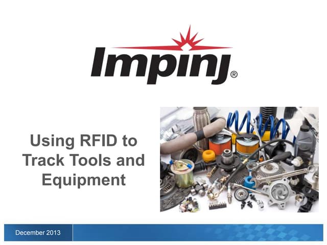 Using RFID to Track Tools and Equipment