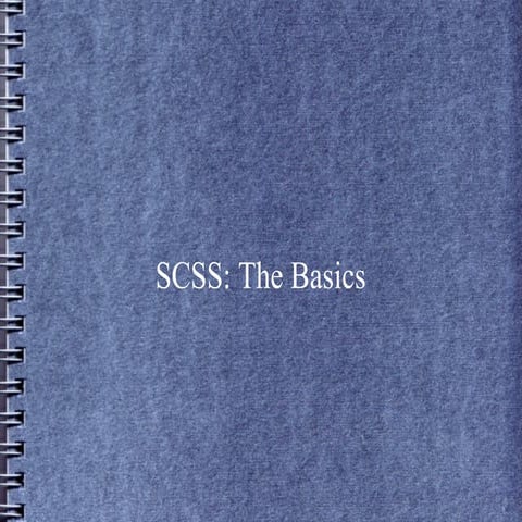 Using scss-at-noisestreet