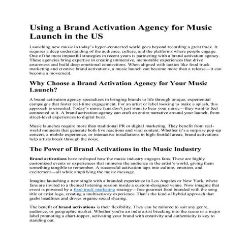 Using a Brand Activation Agency for Music Launch in the US.pdf