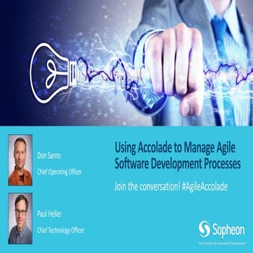 Using Accolade to Manage Agile Software Development Processes