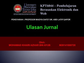 Using a facebook group as an educational tool