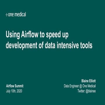 Using airflow for tools development