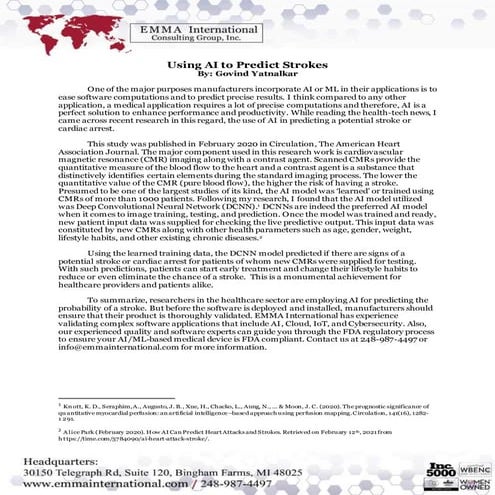 Using AI to Predict Strokes