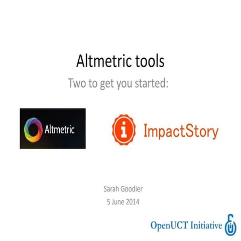 Using the Altmetric.com bookmarklet and ImpactStory_5June2014
