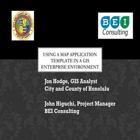 Hawaii Pacific GIS Conference 2012: Application Development - Using a Map App...