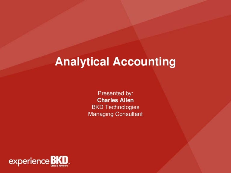 Using Analytical Accounting to Analyze Your Data Dynamics GP